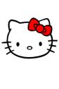 Cute Hello Kitty little head (free iPhone wallpaper)