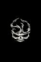 Smoking Death Skull (free iPhone wallpaper)