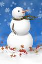 Snowman (free iPhone wallpaper)