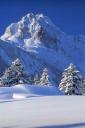 Winter mountain (free iPhone wallpaper)