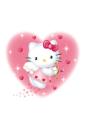 Hello Kitty pink heart (free iPhone wallpaper)