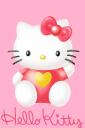 Hello Kitty in red (free iPhone wallpaper)