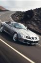 Mercedes Benz SLR Roadster On Road (free iPhone wallpaper)
