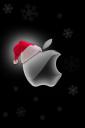 Christmas Apple logo (free iPhone wallpaper)