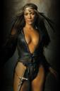Jennifer Lopez like warrior (free iPhone wallpaper)
