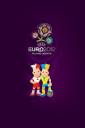 Slavek and Slavko and Euro 2012 Logo (free iPhone wallpaper)