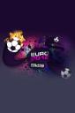 Euro 2012 football flame (free iPhone wallpaper)